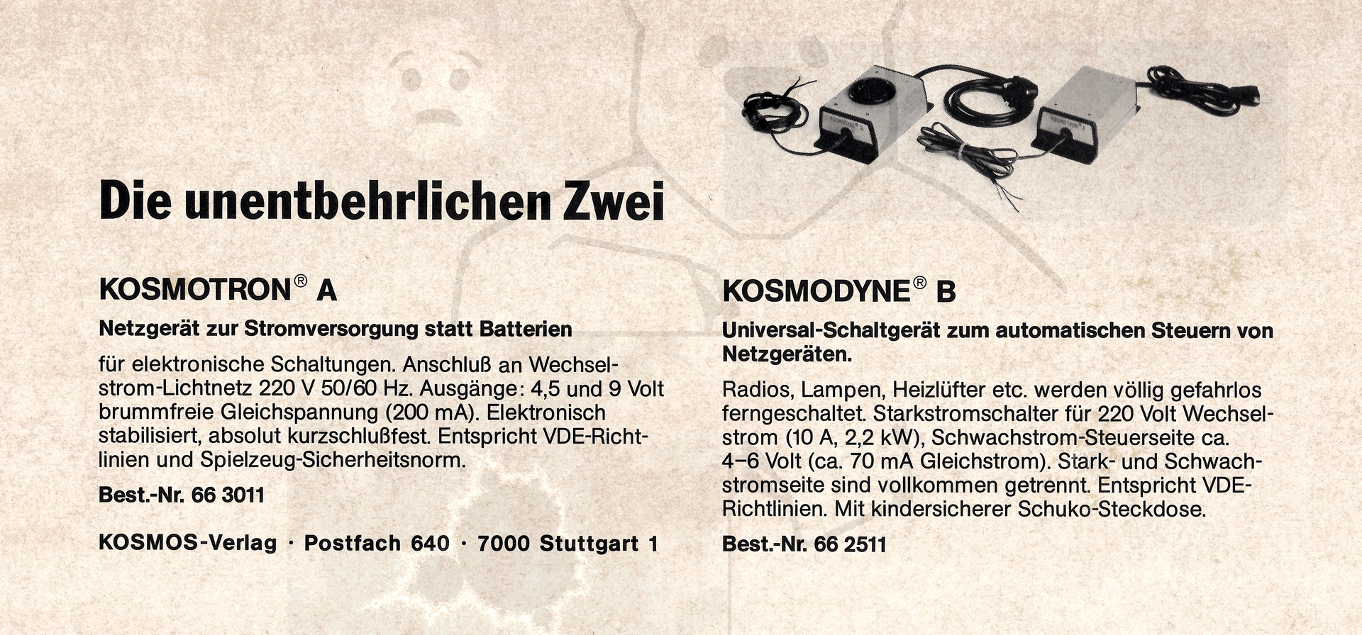 Kosmos Elektronik Labor E200 - Übersicht Rückseite
